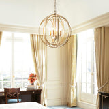 Elegant Ofelia Geometric Gold Circle Pendant Light for Contemporary Home Interiors