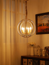 Elegant Ofelia Geometric Gold Circle Pendant Light for Contemporary Home Interiors
