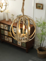 Elegant Ofelia Geometric Gold Circle Pendant Light for Contemporary Home Interiors