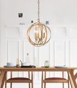 Elegant Ofelia Geometric Gold Circle Pendant Light for Contemporary Home Interiors