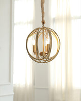 Elegant Ofelia Geometric Gold Circle Pendant Light for Contemporary Home Interiors
