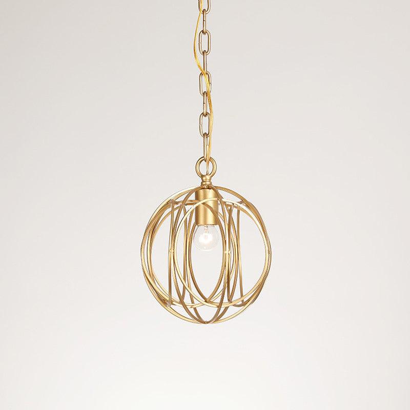 Elegant Ofelia Geometric Gold Circle Pendant Light for Contemporary Home Interiors