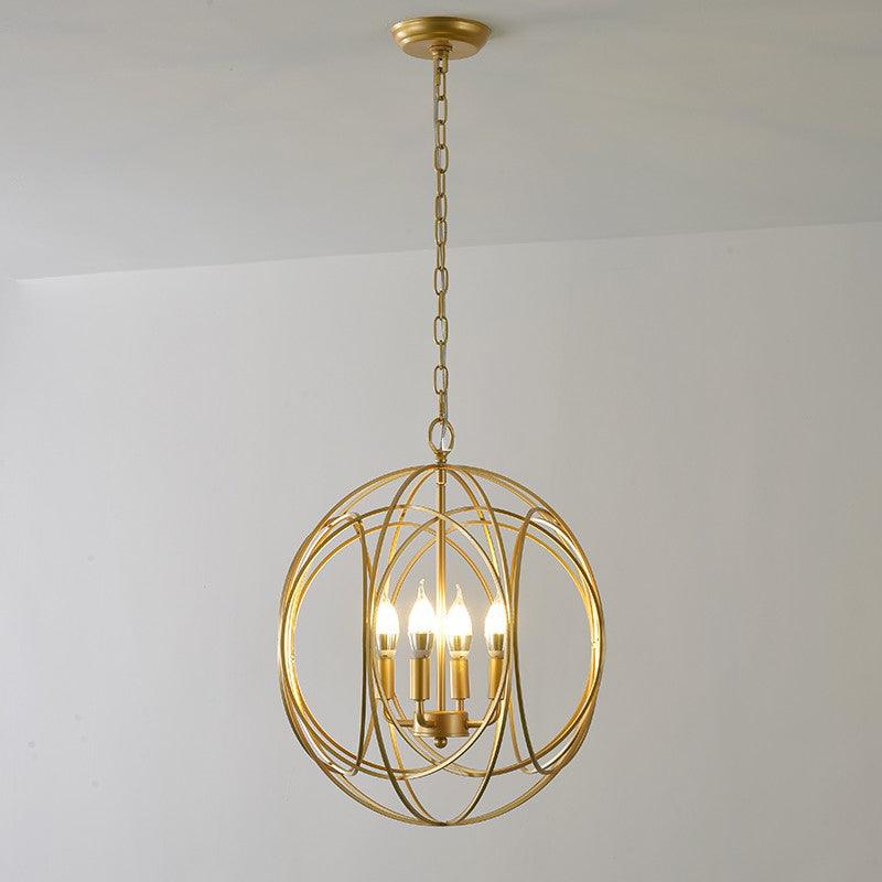 Elegant Ofelia Geometric Gold Circle Pendant Light for Contemporary Home Interiors