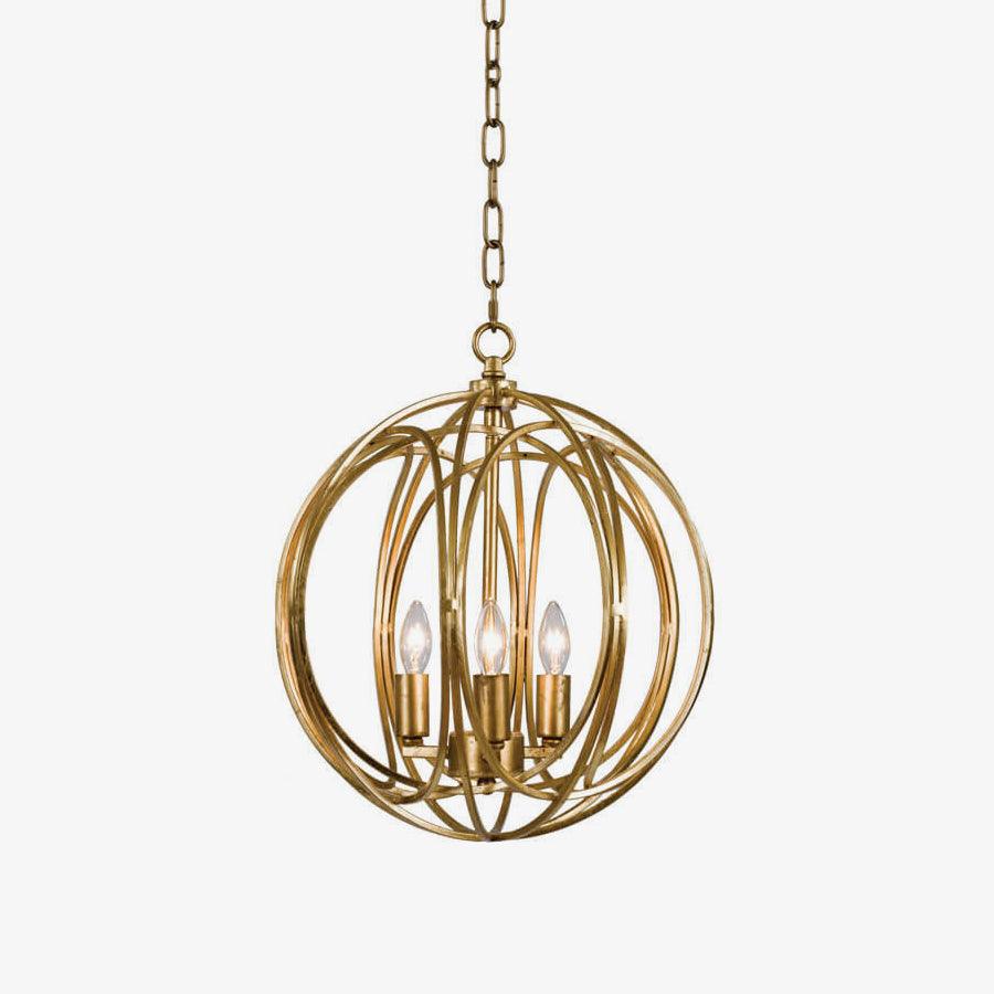 Elegant Ofelia Geometric Gold Circle Pendant Light for Contemporary Home Interiors