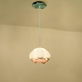 Elegant Pink and White Lotus Crown Floral Chandelier for Modern Living Spaces and Bedrooms