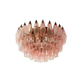 elegant-pink-murano-glass-poliedri-flush-mount-ceiling-light-for-living-room