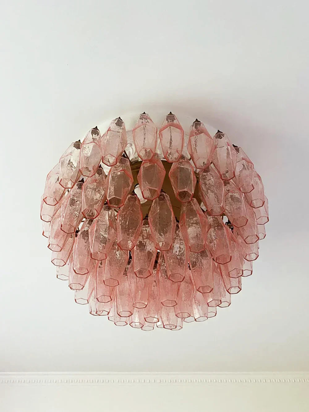 elegant-pink-murano-glass-poliedri-flush-mount-ceiling-light-for-living-room