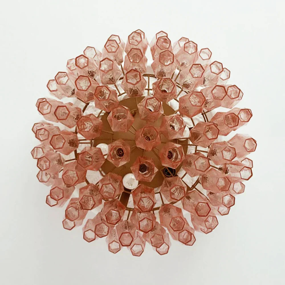 elegant-pink-murano-glass-poliedri-flush-mount-ceiling-light-for-living-room