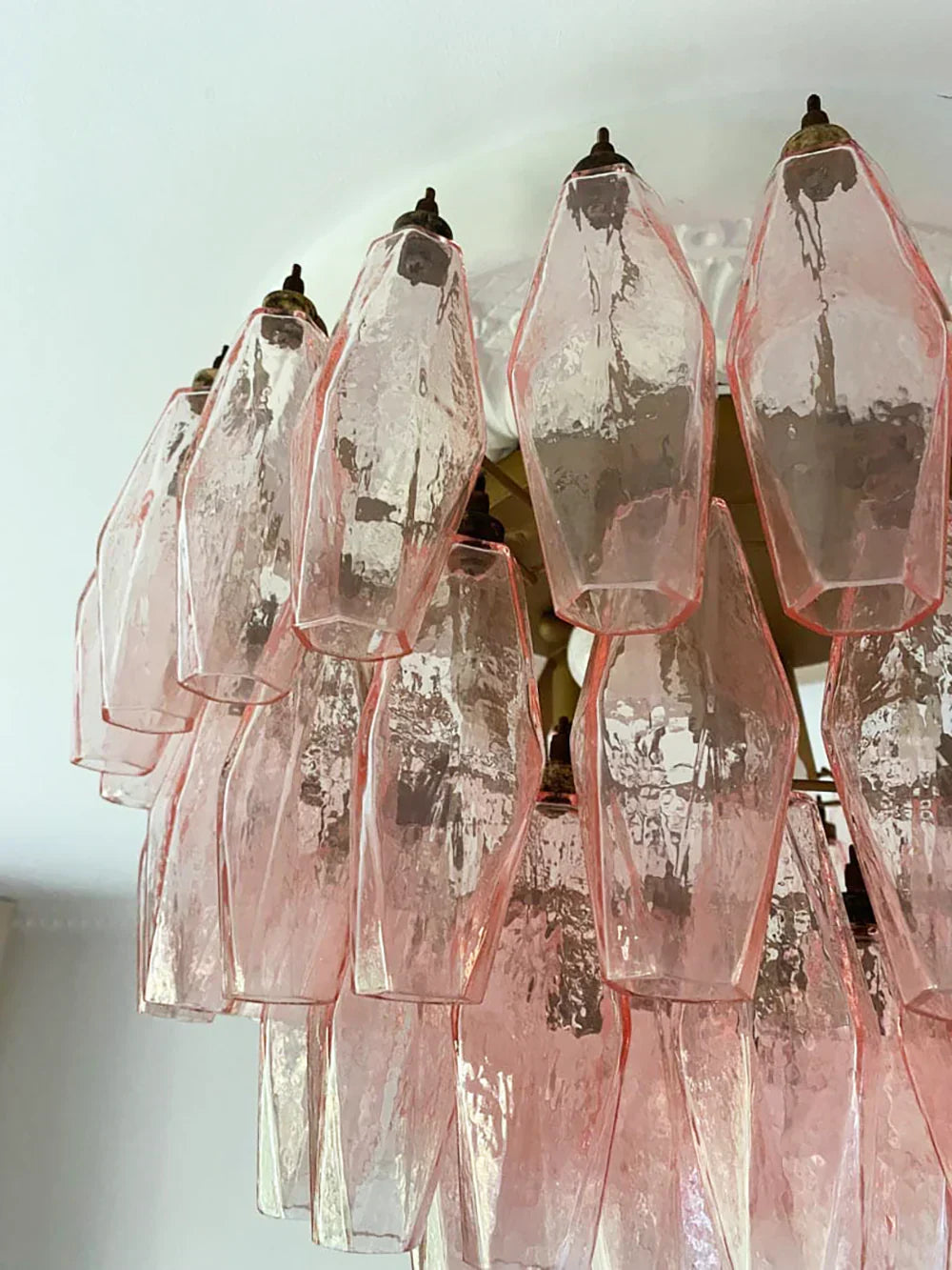 elegant-pink-murano-glass-poliedri-flush-mount-ceiling-light-for-living-room