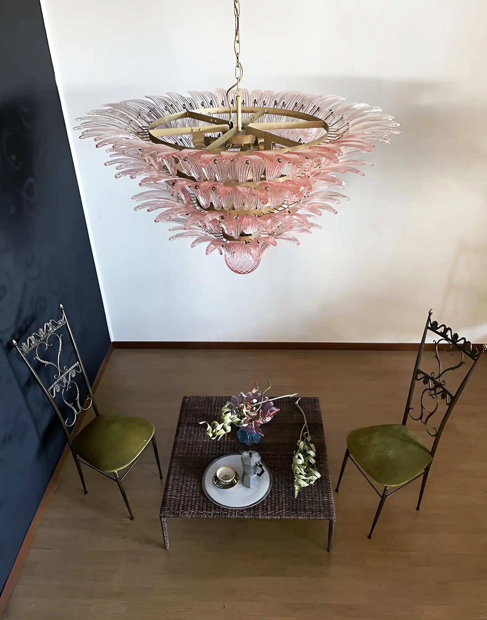 elegant-pink-murano-palmette-glass-chandelier-luxury-modern-pendant-light-fixture