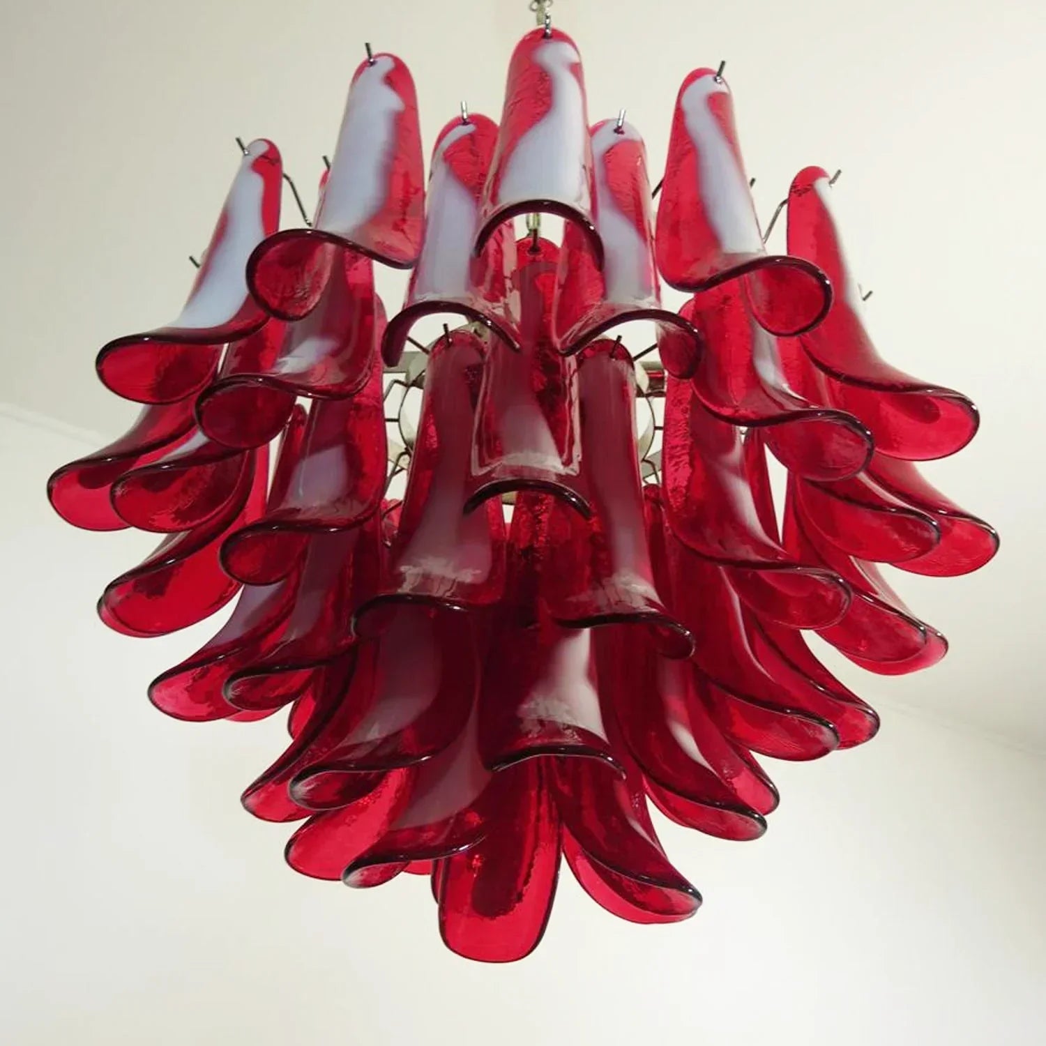 elegant-red-murano-glass-petal-chandelier-mid-century-modern-pendant-lighting