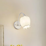 Elegant Rococo Style Metal and Glass Wall Lamp Sconce Lighting Set of Two