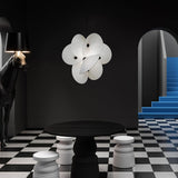 Elegant Scalloped Fabric Pendant Light Modern Indoor Hanging Fixture for Home