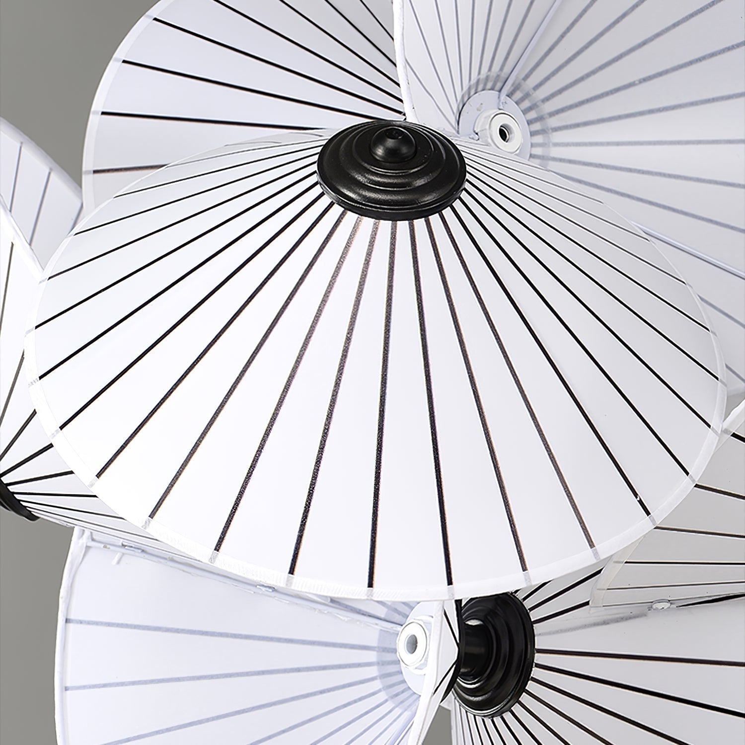 Elegant Scalloped Fabric Pendant Light Modern Indoor Hanging Fixture for Home