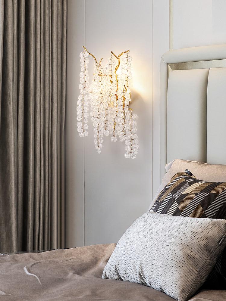 Elegant Shiro Noda Crystal Wall Lamp Organic Branch Sconce for Contemporary Homes