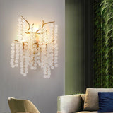 Elegant Shiro Noda Crystal Wall Lamp Organic Branch Sconce for Contemporary Homes