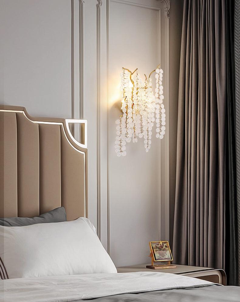 Elegant Shiro Noda Crystal Wall Lamp Organic Branch Sconce for Contemporary Homes