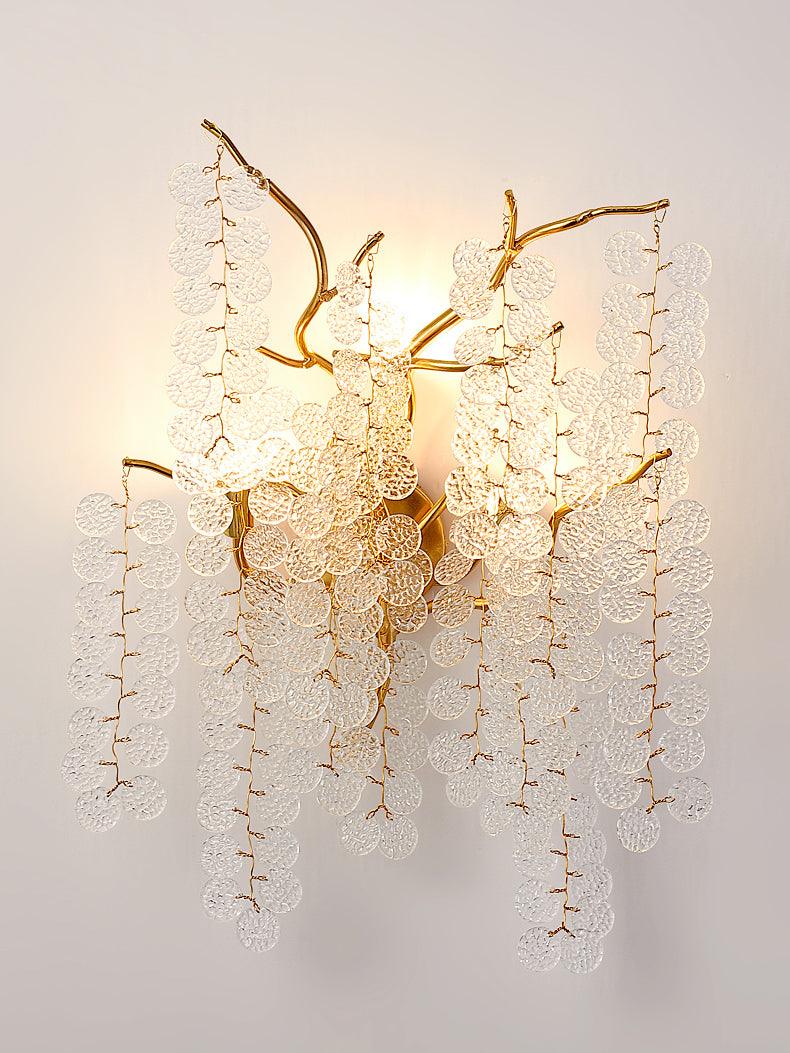 Elegant Shiro Noda Crystal Wall Lamp Organic Branch Sconce for Contemporary Homes
