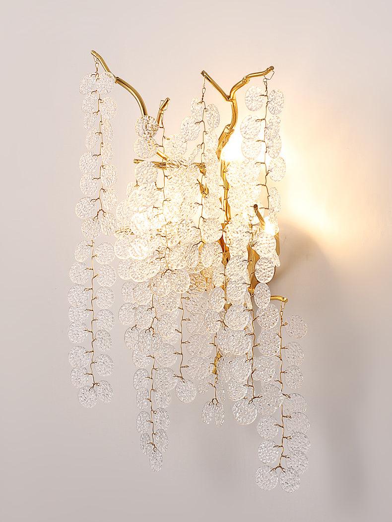 Elegant Shiro Noda Crystal Wall Lamp Organic Branch Sconce for Contemporary Homes