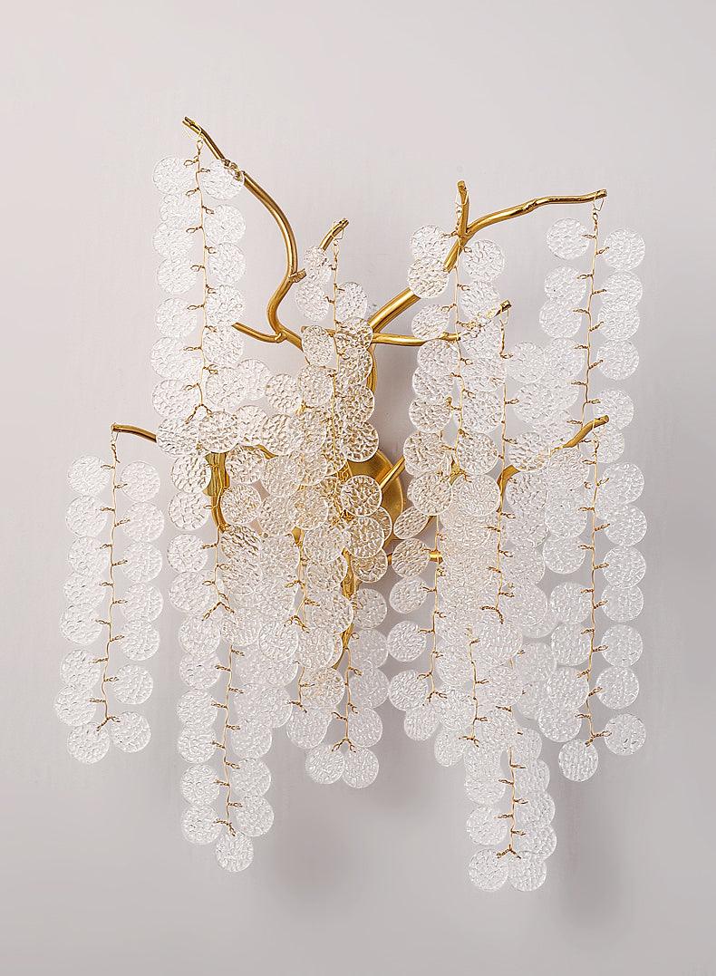 Elegant Shiro Noda Crystal Wall Lamp Organic Branch Sconce for Contemporary Homes