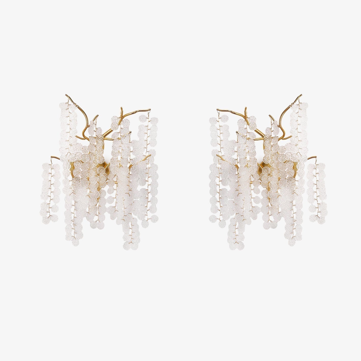 Elegant Shiro Noda Crystal Wall Lamp Organic Branch Sconce for Contemporary Homes