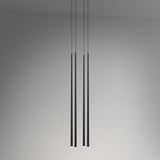 Elegant Slender Cone Multi Light Chandelier Modern Black LED Pendant Lamp