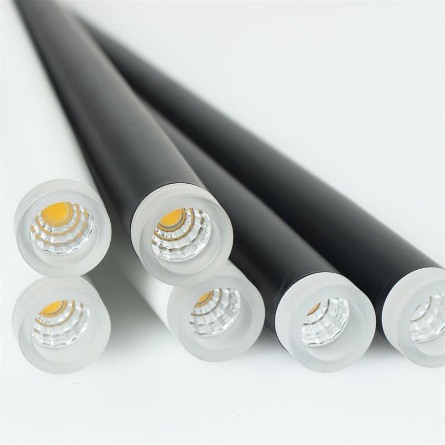 Elegant Slender Cone Multi Light Chandelier Modern Black LED Pendant Lamp