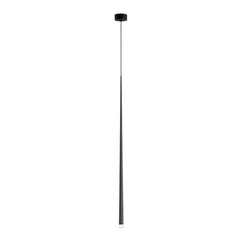 Elegant Slender Cone Multi Light Chandelier Modern Black LED Pendant Lamp