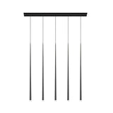 Elegant Slender Cone Multi Light Chandelier Modern Black LED Pendant Lamp