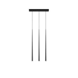 Elegant Slender Cone Multi Light Chandelier Modern Black LED Pendant Lamp