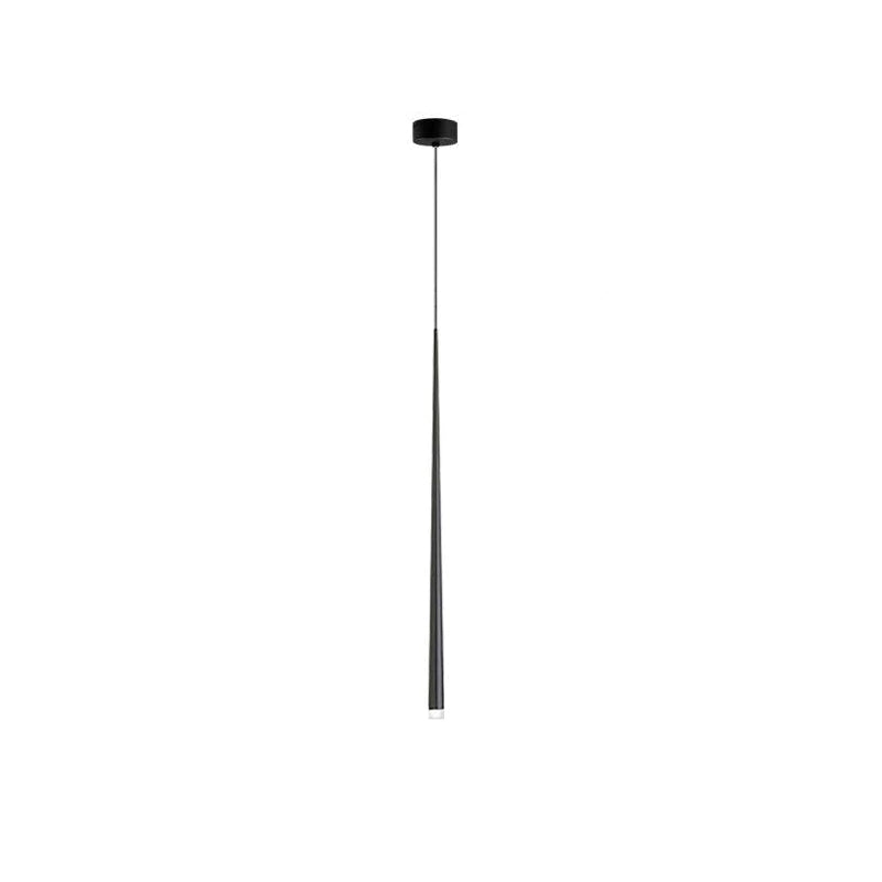 Elegant Slender Cone Multi Light Chandelier Modern Black LED Pendant Lamp