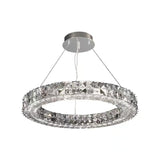 Elegant Spiridon Crystal Ring Chandelier Modern LED Ceiling Pendant Light for Luxury Interiors