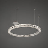 Elegant Spiridon Crystal Ring Chandelier Modern LED Ceiling Pendant Light for Luxury Interiors