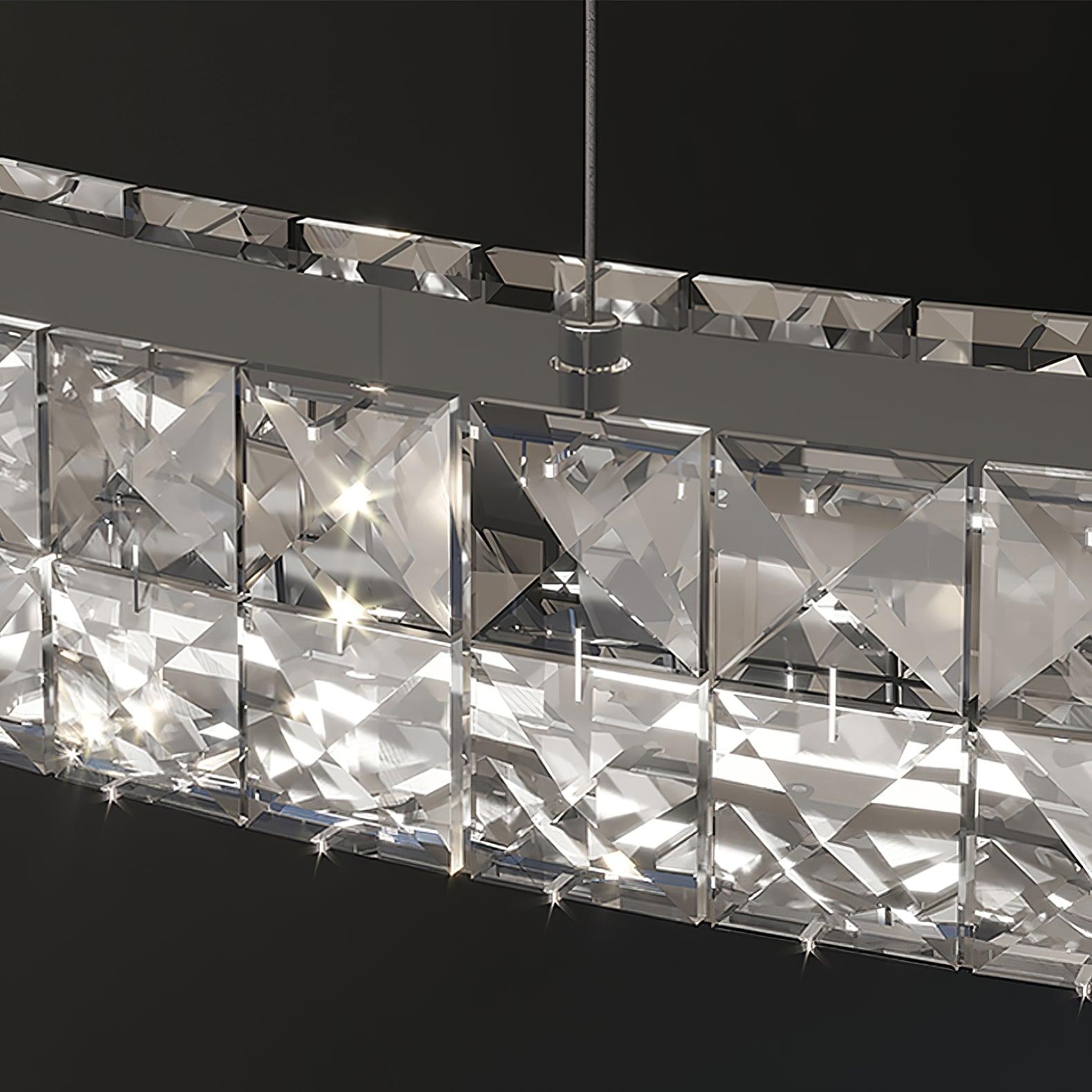 Elegant Spiridon Crystal Ring Chandelier Modern LED Ceiling Pendant Light for Luxury Interiors