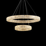 Elegant Spiridon Crystal Ring Chandelier Modern LED Ceiling Pendant Light for Luxury Interiors