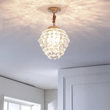 Elegant Tiered Crystal Chandelier Brass Droplight Fixture for Dining Room