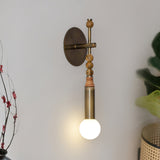 Elegant Toam Natural Marble Wall Lamp Pair with Antique Brass Metal Accents for Indoor Use