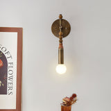 Elegant Toam Natural Marble Wall Lamp Pair with Antique Brass Metal Accents for Indoor Use