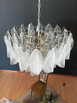 elegant-transparent-murano-glass-leaf-chandelier-for-modern-living-rooms-and-foyers