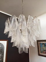 elegant-transparent-murano-glass-leaf-chandelier-for-modern-living-rooms-and-foyers