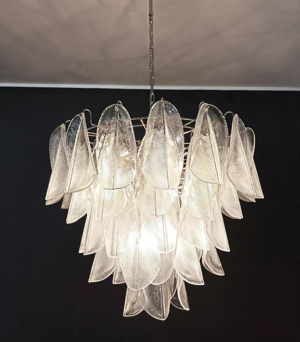 elegant-transparent-murano-glass-leaf-chandelier-for-modern-living-rooms-and-foyers