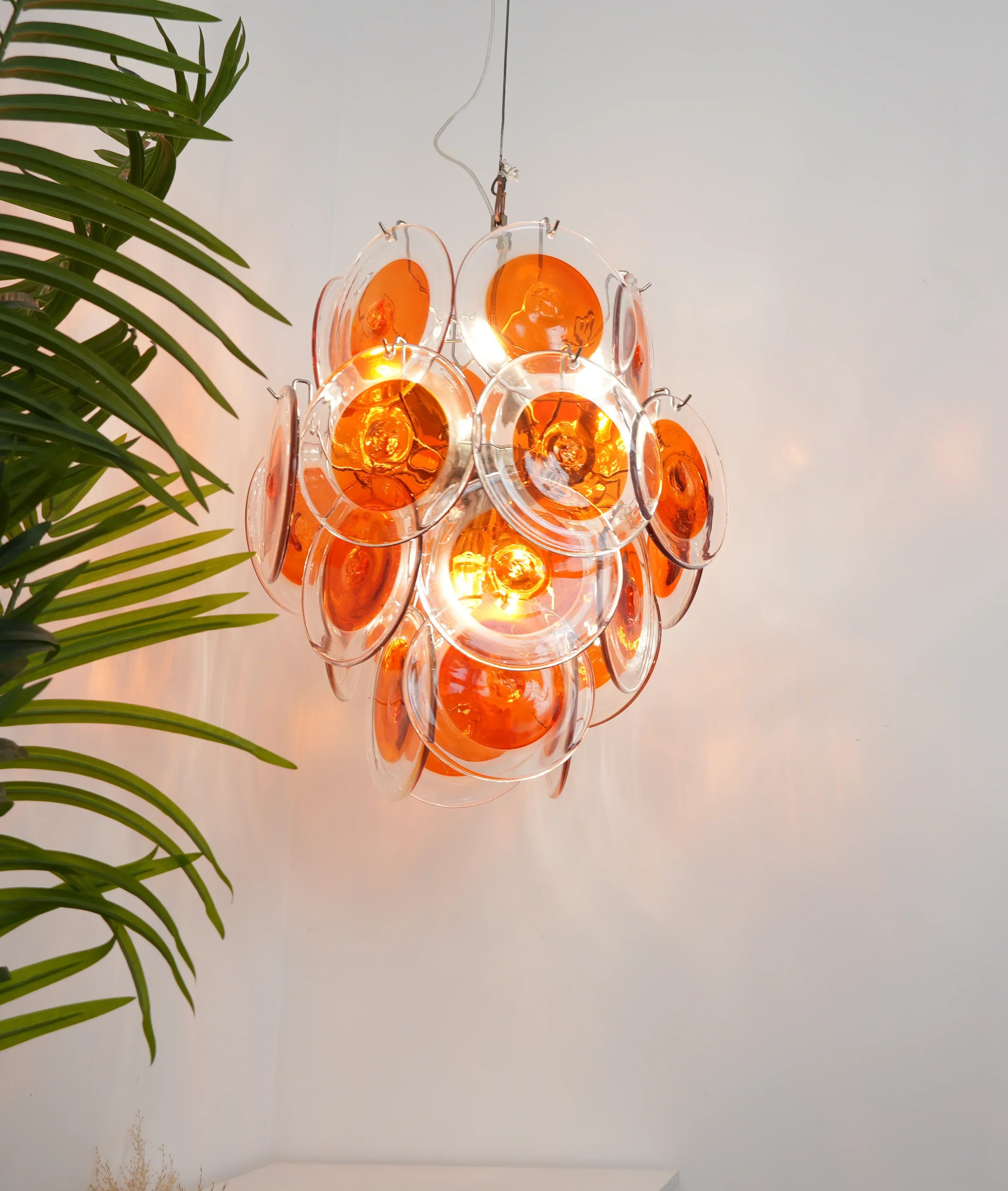 elegant-vintage-style-orange-glass-disc-chandelier-for-modern-dining-rooms-and-living-spaces