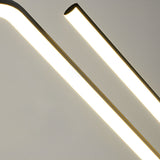 Elegant Wavy Linear LED Pendant Light 3 Step Dimming Modern Nordic Chandelier for Dining Room