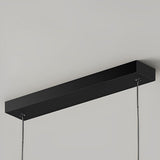 Elegant Wavy Linear LED Pendant Light 3 Step Dimming Modern Nordic Chandelier for Dining Room