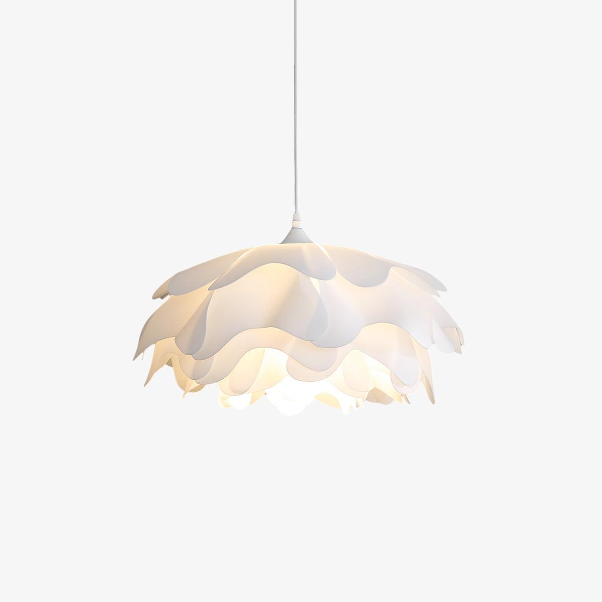 Elegant White Floral Multi Layered Acrylic Pendant Light for Modern Interior Spaces