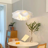 Elegant White Floral Multi Layered Acrylic Pendant Light for Modern Interior Spaces
