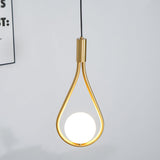 Elegant White Glass Globe Droplight Pendant Lamp for Modern Living Rooms and Dining Spaces