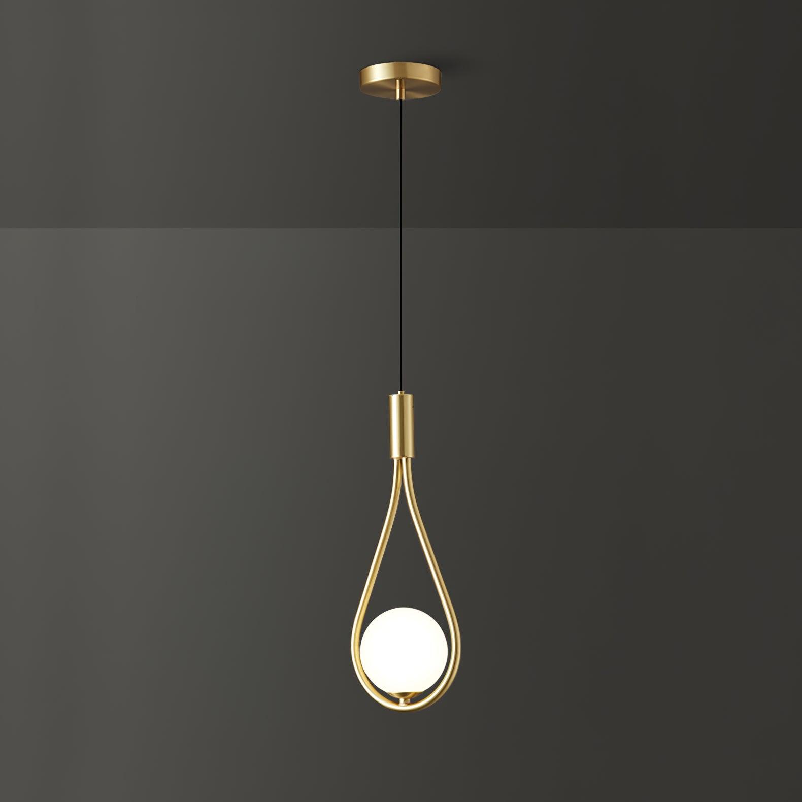 Elegant White Glass Globe Droplight Pendant Lamp for Modern Living Rooms and Dining Spaces