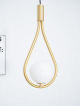 Elegant White Glass Globe Droplight Pendant Lamp for Modern Living Rooms and Dining Spaces