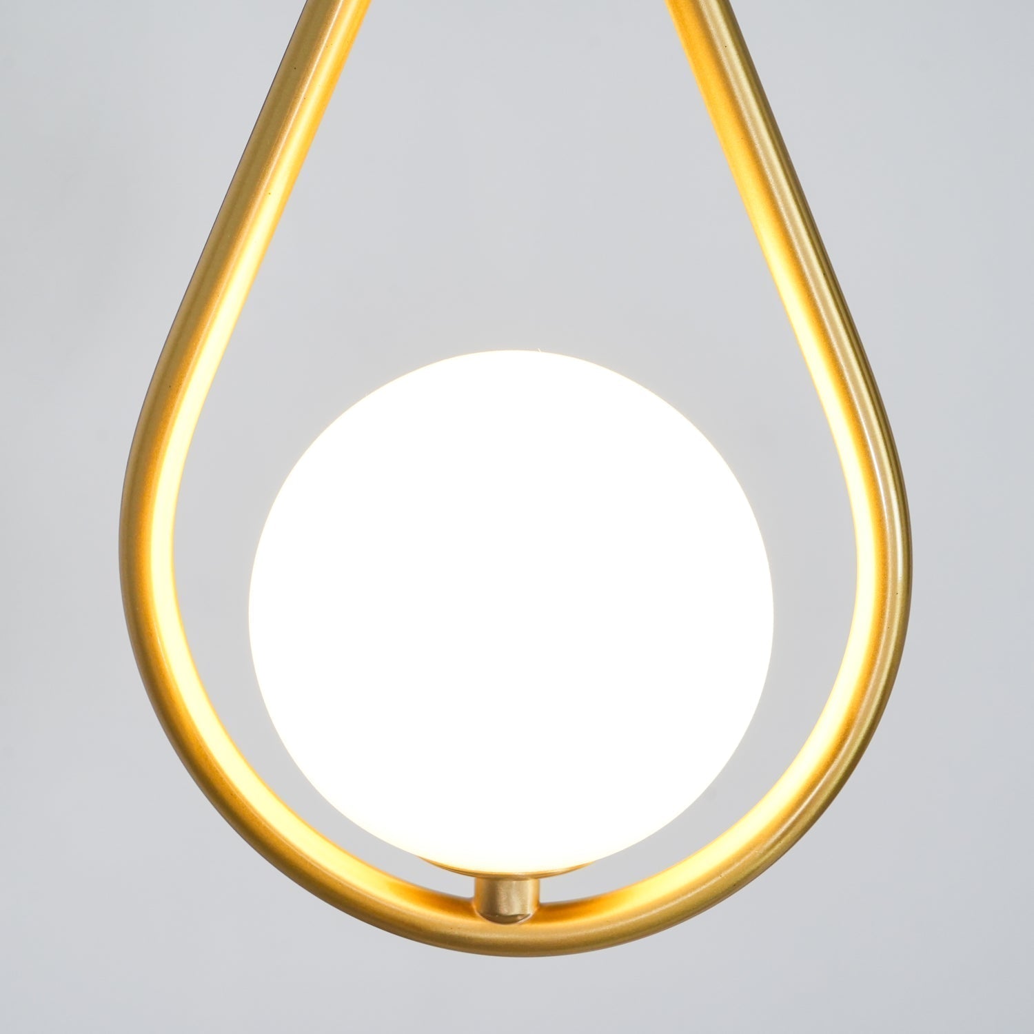Elegant White Glass Globe Droplight Pendant Lamp for Modern Living Rooms and Dining Spaces